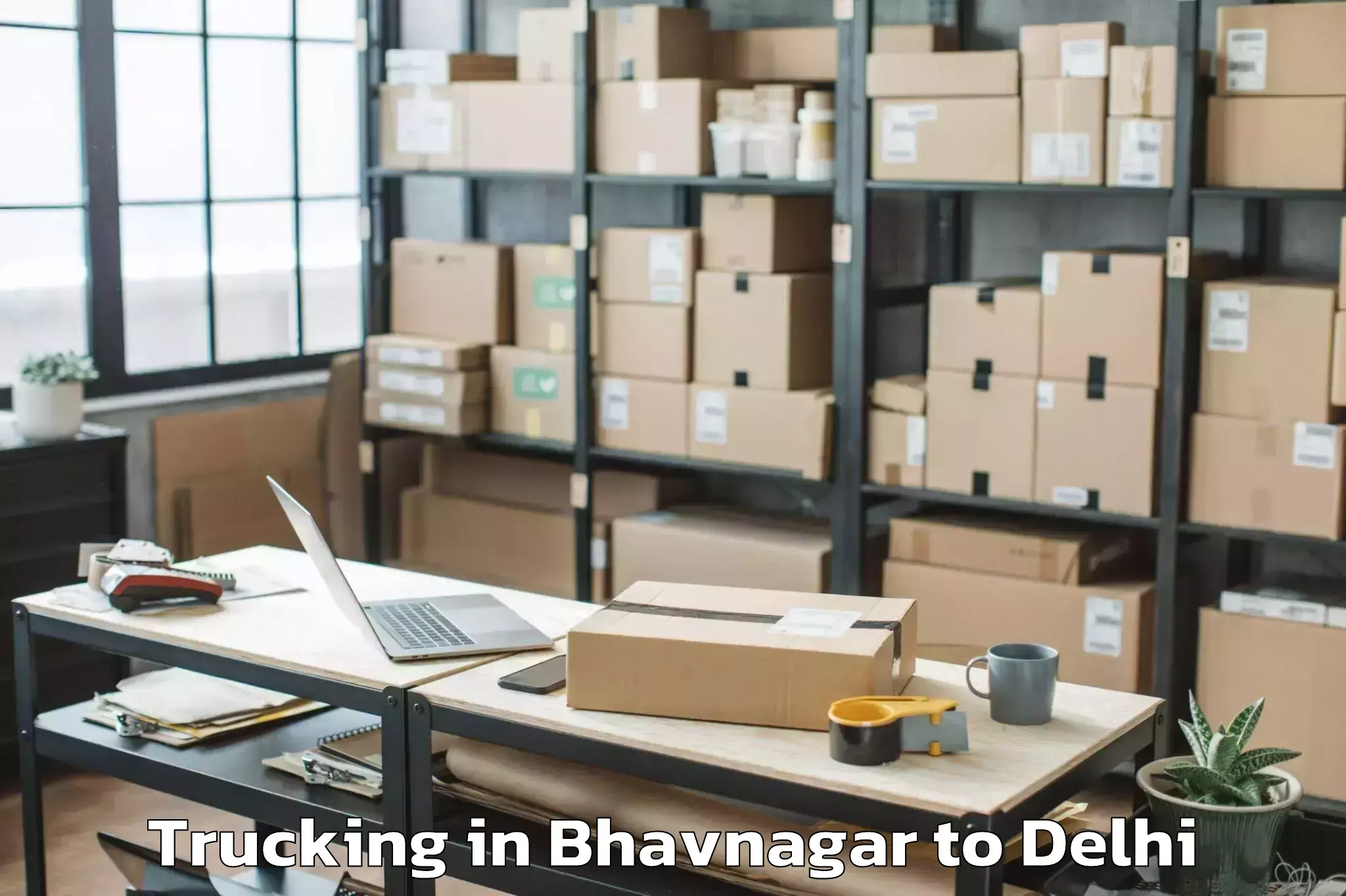 Easy Bhavnagar to Naraina Trucking Booking